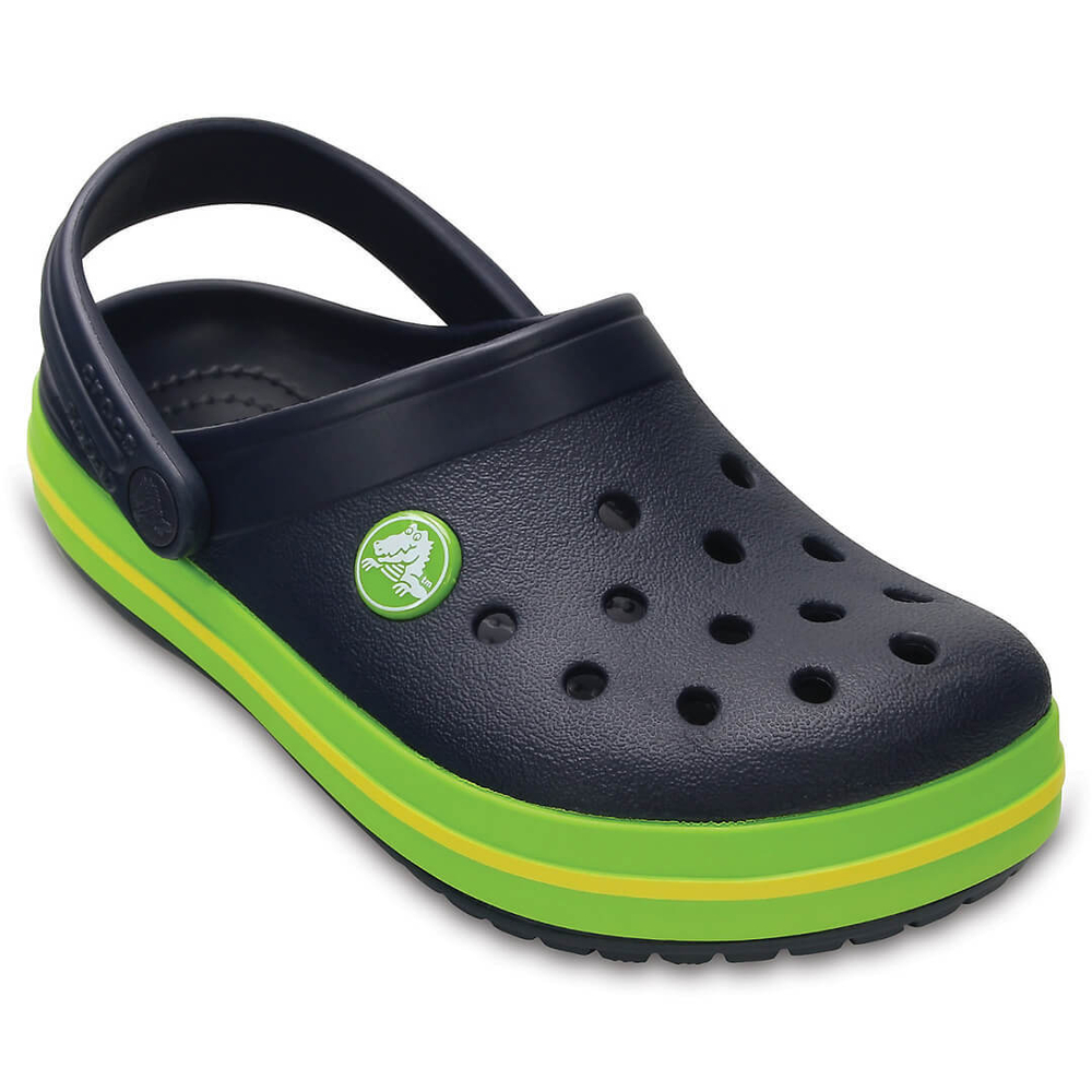 Детские сабо Crocs Crocband Navy/Volt Green