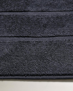 ZARA HOME ХЛОПКОВЫЙ НЕСКОЛЬЗЯЩИЙ КОВРИК ДЛЯ ВАННОЙ, ЧЕРНЫЙ