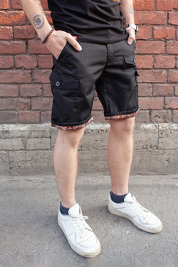 Black military shorts