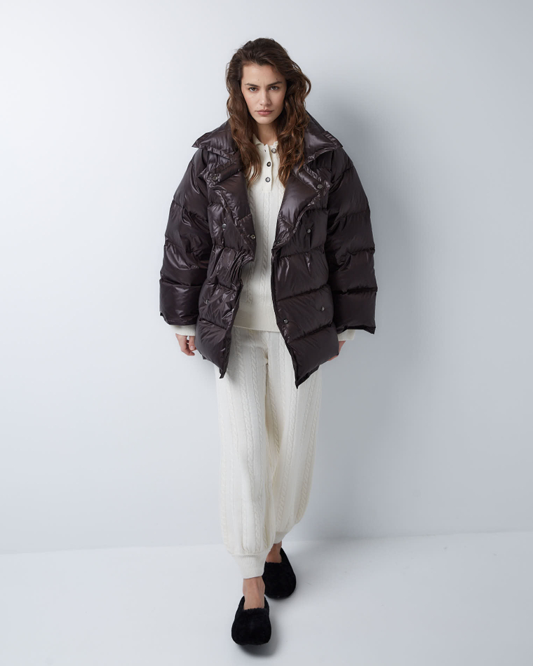 Брюки из смесового кашемира молочный