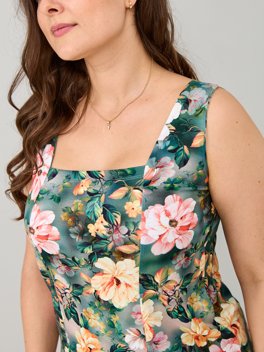 Майка М-040/пионы-акварель