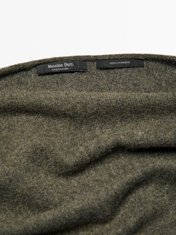 Massimo Dutti Бандана из 100% кашемира, зеленый