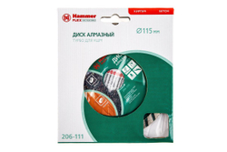 Круг алмазный HAMMER (206-111 DB TB) Ф115х22мм универсальный
