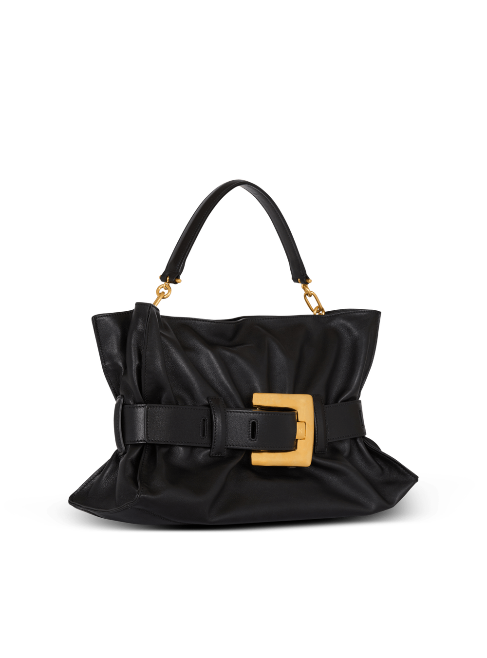 Balmain Сумка Anthem Medium из телячьей кожи, черный