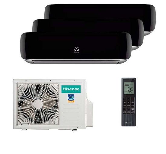 Мультисплит система на 3 комнаты Hisense AMS-09UW4RVETG00(B) x 3 / AMW3-24U4RJC