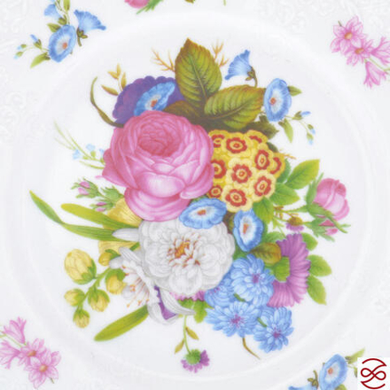 Набор тарелок Bernadotte Весенние цветы 19 см(6 шт)