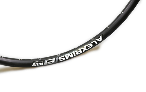 Обод 26" ALEXRIMS алюминиевый, двойной, 36H, пистонированный, 559х19/25х17мм, F/V, анодированный, черный