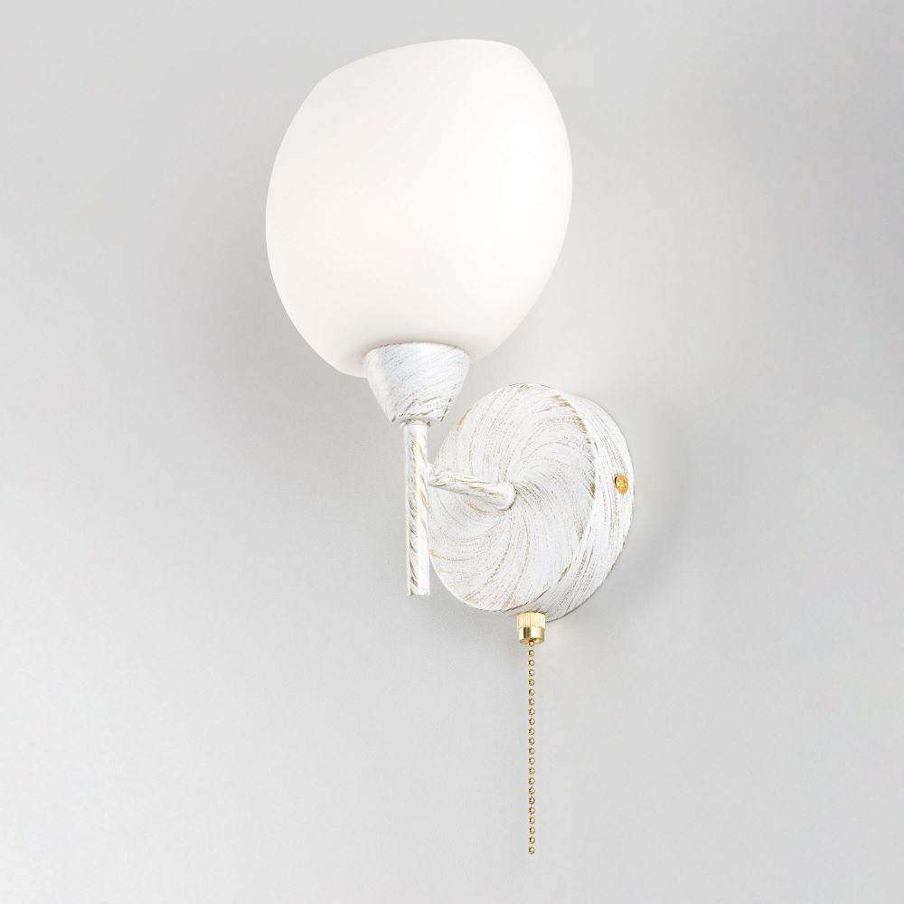 Citilux Флорида CL148310 Бра с выключателем Белое с патиной