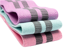 Фитнес резинки тканевые (набор в мешочке)