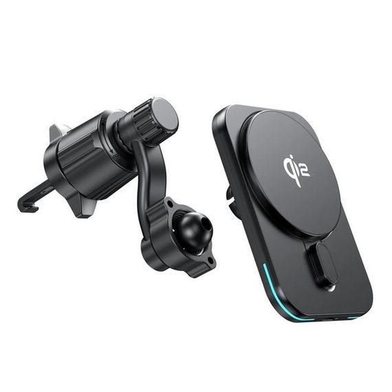 Автомобильное беспроводное зарядное устройство Choetech Qi2 MagLeap Wireless Car Charger 15W (T231-F)