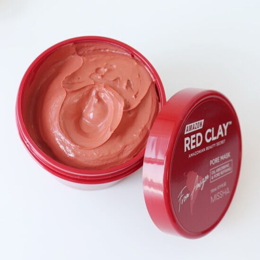 Очищающая глиняная маска для лица Missha Amazon Red Clay Pore Mask, 110мл