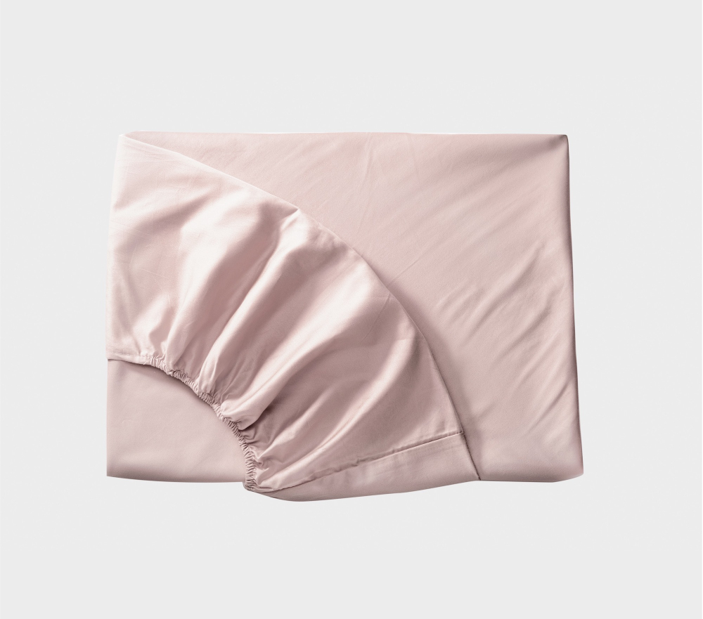 Простыня на резинке 180x200x35 Mollen пудровая