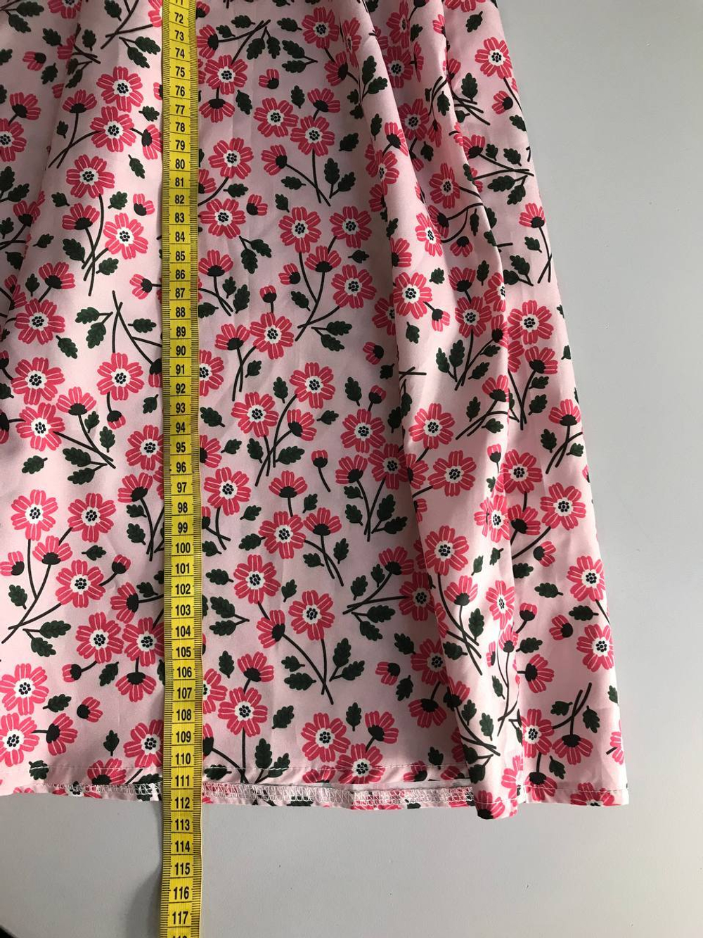 Платье длинное с красивым принтом, маркировка L, визуально на 48 размер