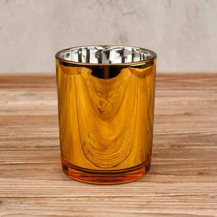 Стакан зеркальный 220мл (золото+серебро)