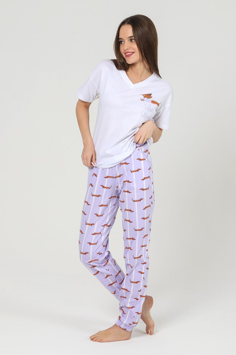 Костюм женский Таксы-2 Виотекс БЕЛЫЙ