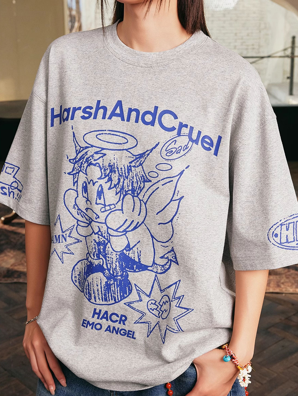 Футболка HARSHandCRUEL "Emo Angel" Oversized Tee