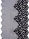 0117 Кружево эластичное 23 см, Италия, флок, черный 170