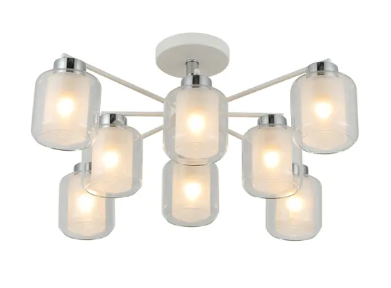 07625/8 WHITE+CHROME (1) Люстра RL