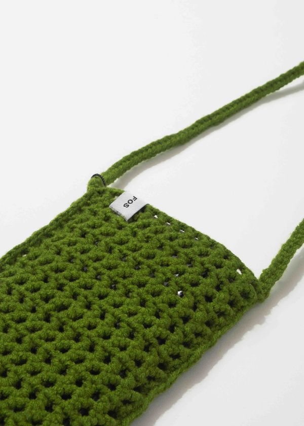 Вязаная сумочка FOS Зеленая - фото 7