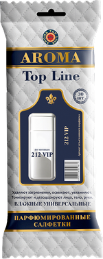 Салфетки влажные универсальные парфюмированные №39 Carolina Herrera 212 VIP