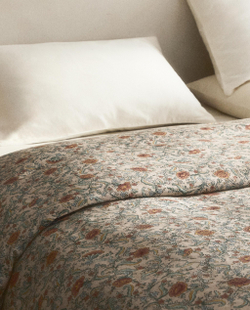 Пододеяльник Zara Home сатин, хлопок 100%, с цветочным принтом, 6152/088