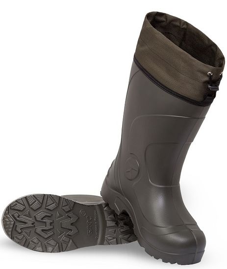 Сапоги ЭВА "Барс" С-032 утепл. с манжетой (оливковый)