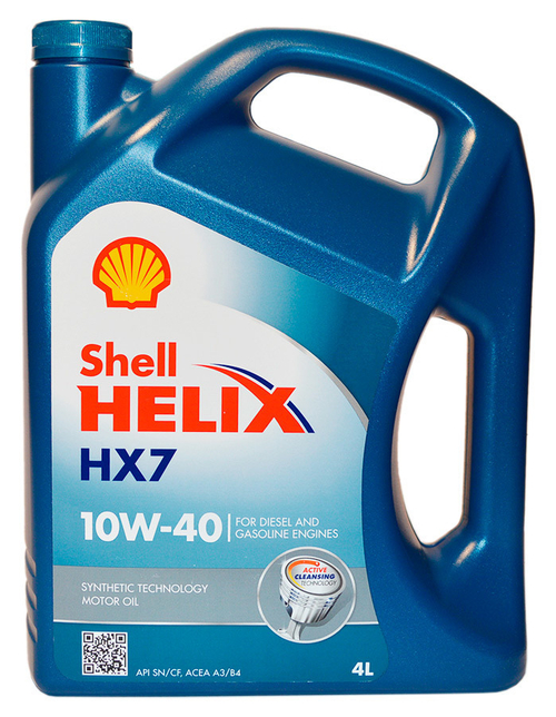 Масло моторное Shell Helix НХ7 10W40 4л. п/синт (SN/CF)