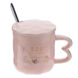 GAEM Набор из 2-х Кружек с крышкой и ложкой, 300 мл, L12 W9 H9 см, 2в.