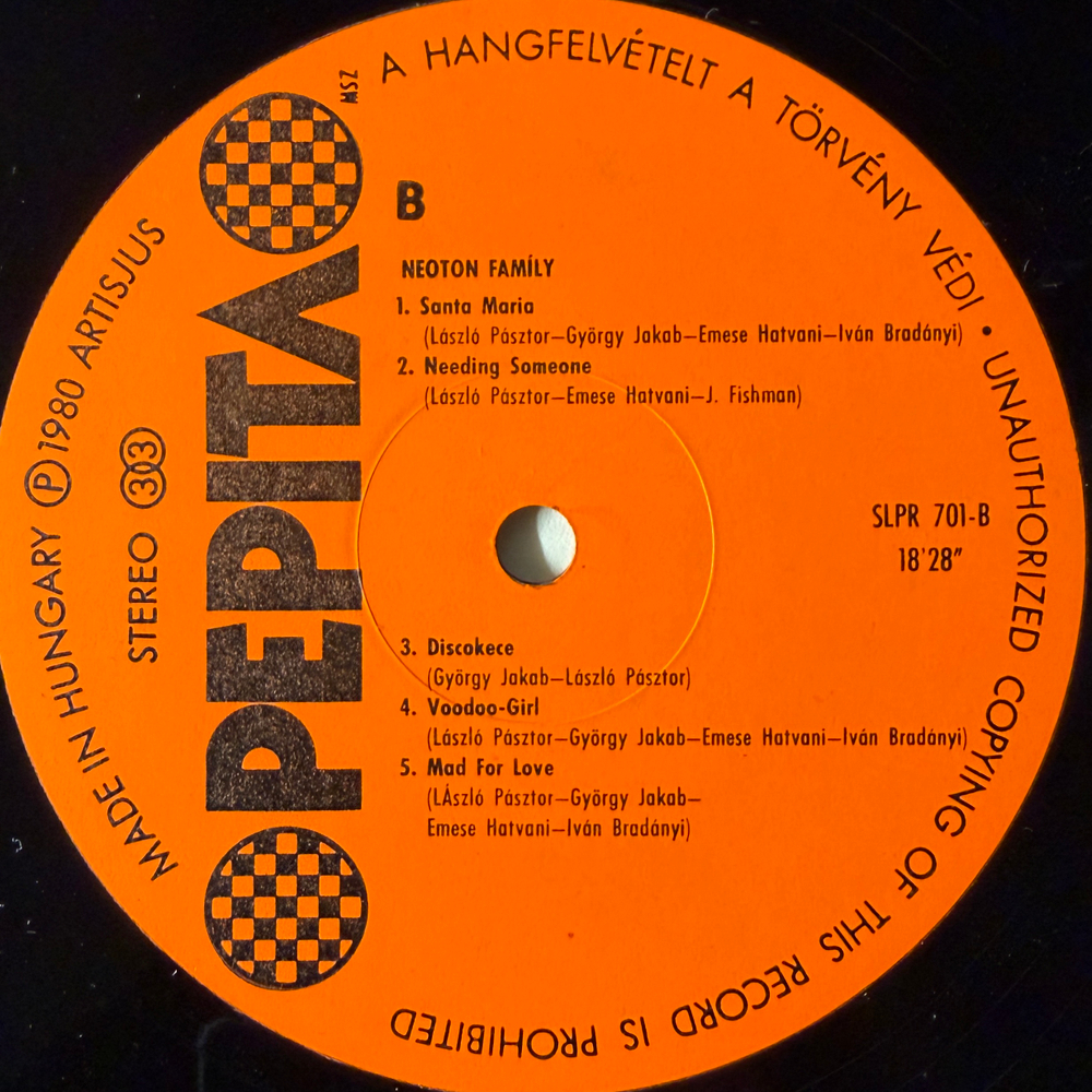 Neoton Family – Sunflower (Венгрия 1980г.) Т