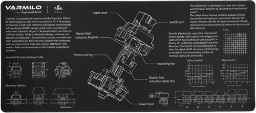 Коврик для мыши VARMILO ZDB005-01 XL черный