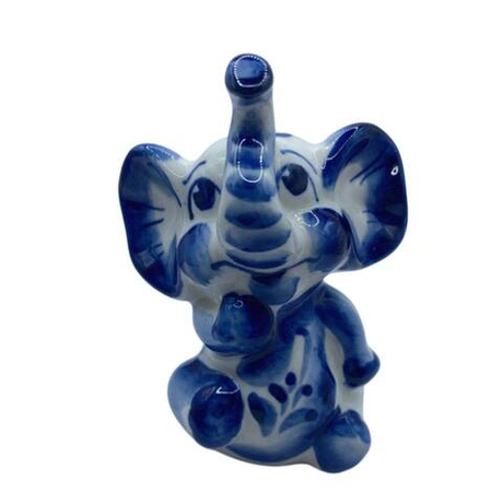 Фигурка Слоненок Леха гжель