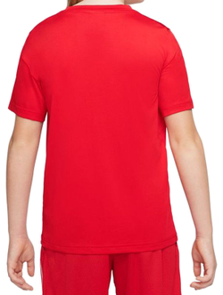 Футболка для мальчика теннисная Nike Dri-Fit Short Sleeve Training Top - university red/white