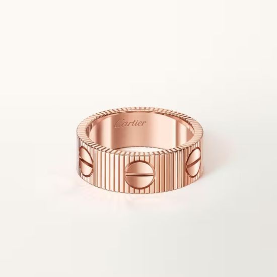 Кольцо Cartier LOVE Unlimited ring flexible в розовом золоте