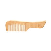 Гребень для волос бамбуковый с ручкой изогнутый