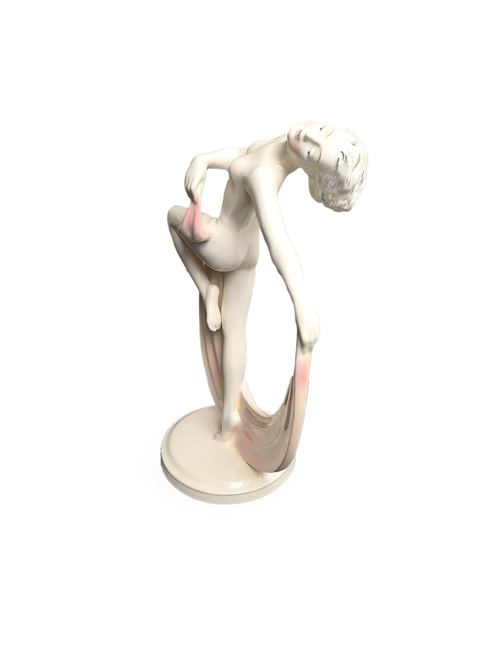 Фарфоровая статуэтка "Танец с лентами" Hertwig & Co