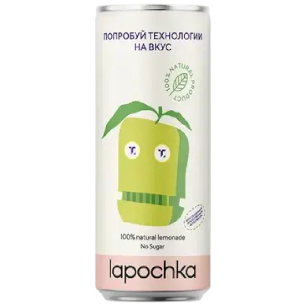 Lapochka Дыня, клубника, лимон, in can 0,33 л.