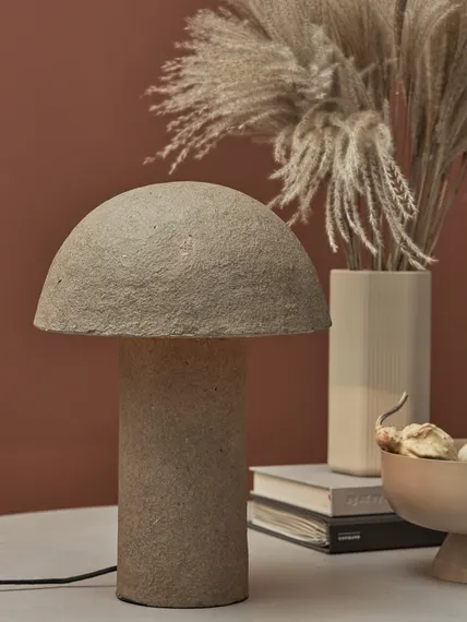 Лампа настольная texture sleek, D32x42 см, терракотовая