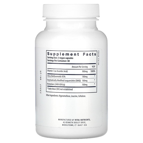 Vital Nutrients, Aller-C, 100 веганских капсул