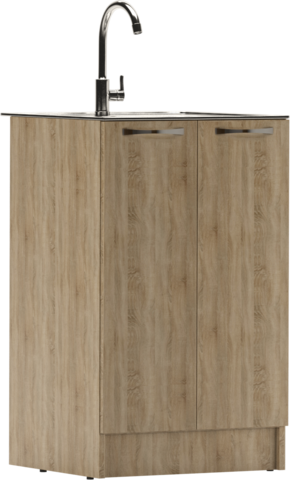 Тумба под нержавеющую мойку 50х50 Дуб Сонома