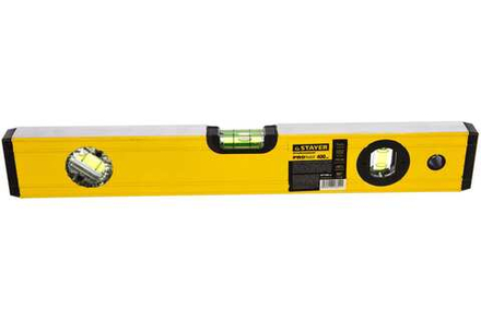 Уровень STAYER PROFI PROSTABIL коробчатый, усилен., 2 фрезер поверхности, 3 ампулы, 40см.