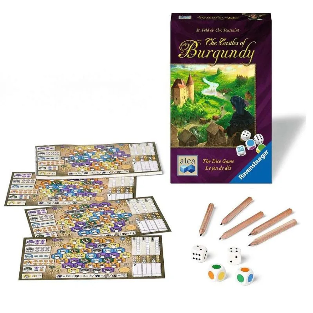 The Castles of Burgundy Dice Game на английском языке (правила доступны по ссылке на русском)