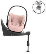 Коляска Cybex Balios S Lux TPE complete Cloud T Peach Pink Plus Base T 4 в 1 Chocolate Brown с дождевиками