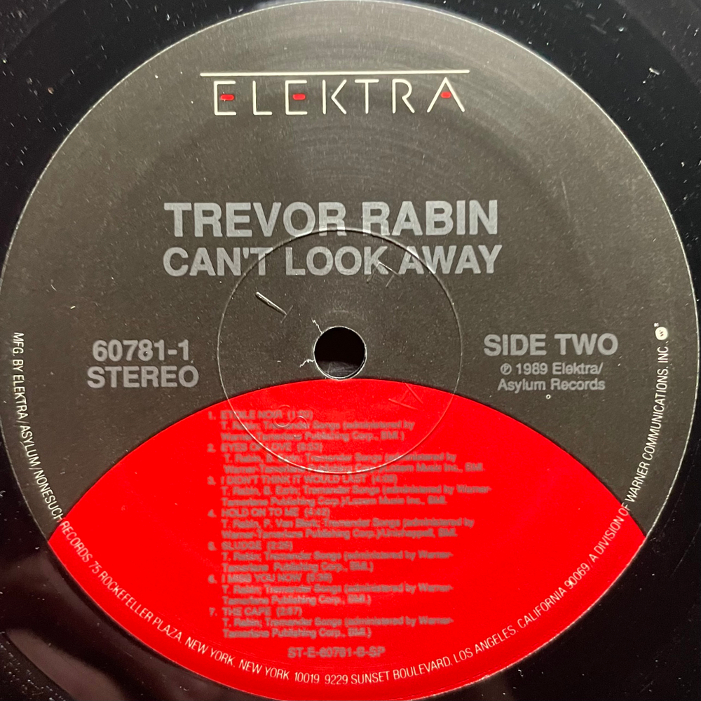 Trevor Rabin ‎– Can't Look Away (США 1989г.)