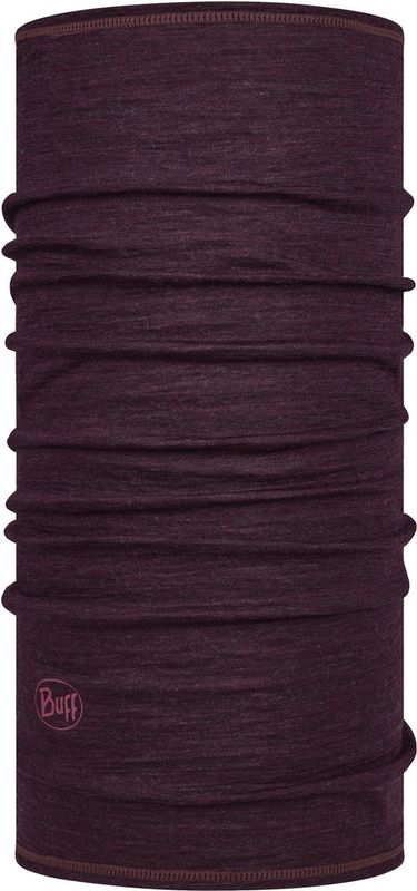 Тонкий шерстяной шарф-труба Buff Wool lightweight Solid Deep Puprle Фото 1
