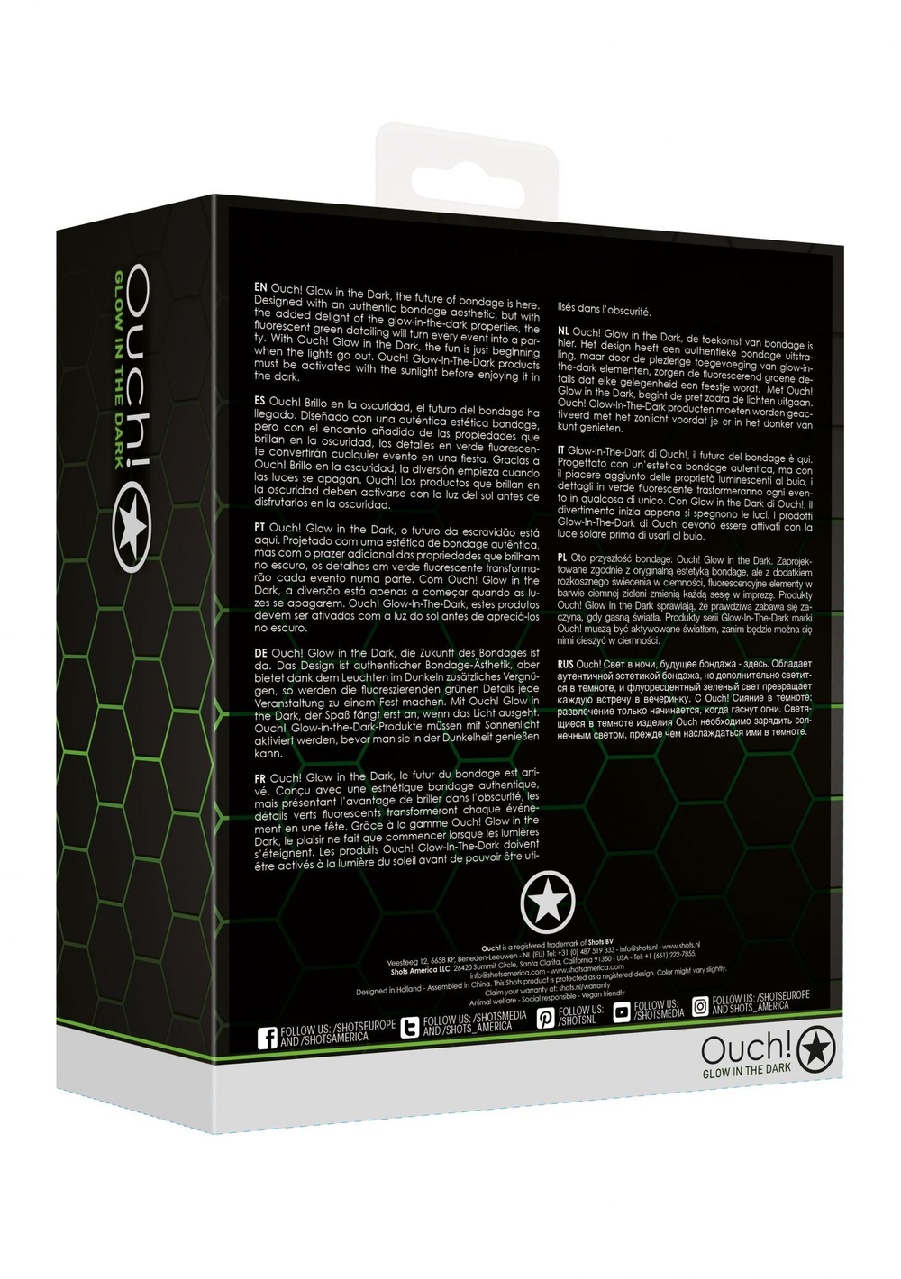 Люминесцентный страпон с креплением на ногу (Цвет: зеленый с черным)