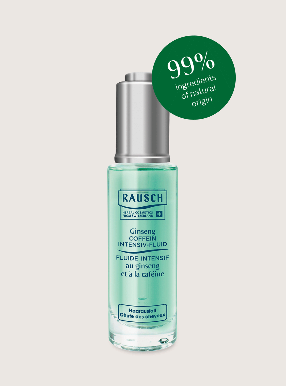 Концентрат для роста волос с кофеином и женьшенем Rausch Ginseng Caffeine Intensive Fluid 30 ml