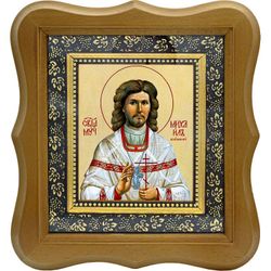 Михаил Усольский (Накаряков), священномученик пресвитер. Икона на холсте.