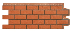 Фасадные панели GrandLine Состаренный кирпич Design Терракотовый со швом RAL 7006 0,39м2 0,995*0,390 м 1уп - 10шт