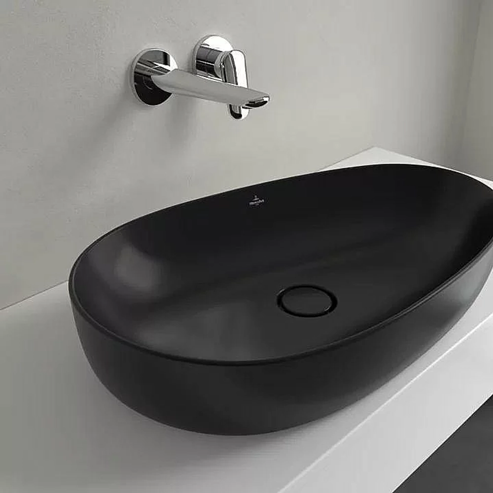 Раковина накладная Villeroy&Boch Antao 65 4A7465R7 черная матовая