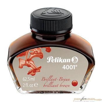 Флакон с коричневыми чернилами Pelikan Brilliant Brown INK 4001 62.5 мл (PL329185)